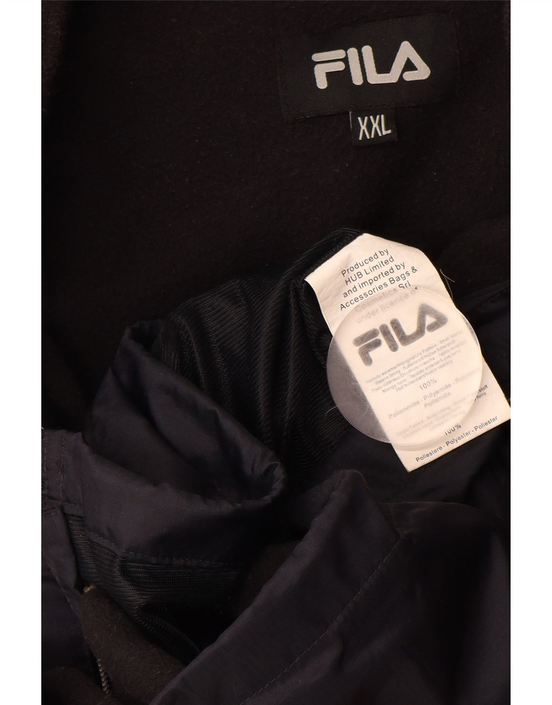 FILA Veste coupe-vent homme UK 44 2XL Bleu marine Polyamide
