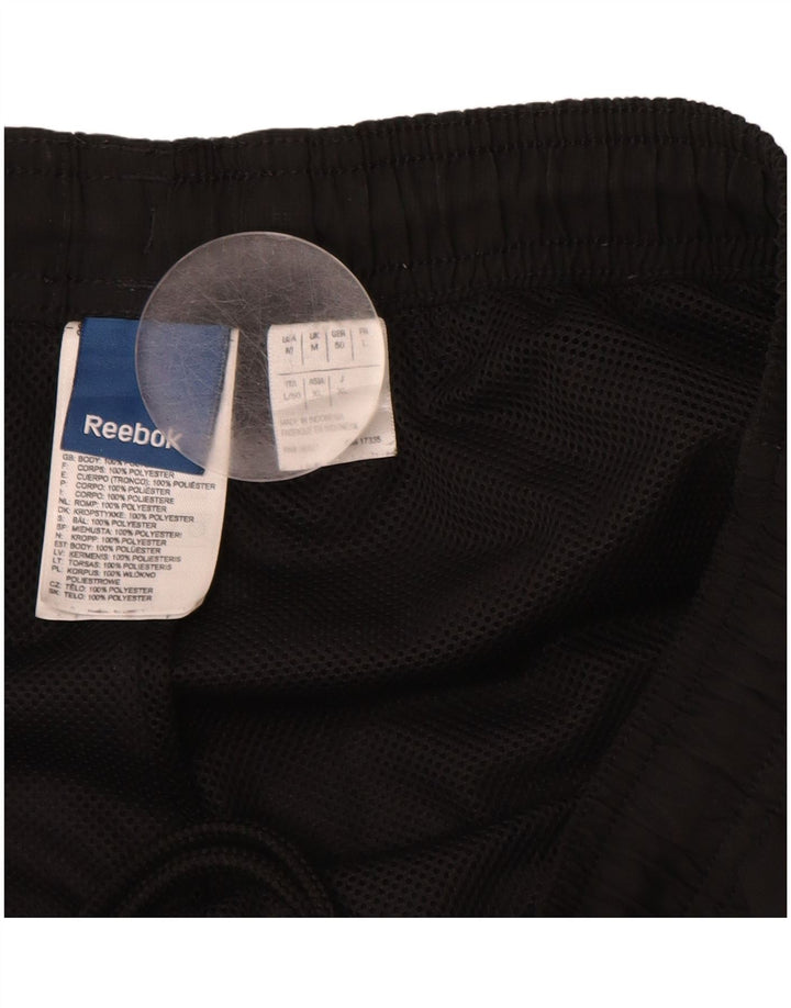 REEBOK Pantalon De Survêtement Homme Noir Moyen Polyester