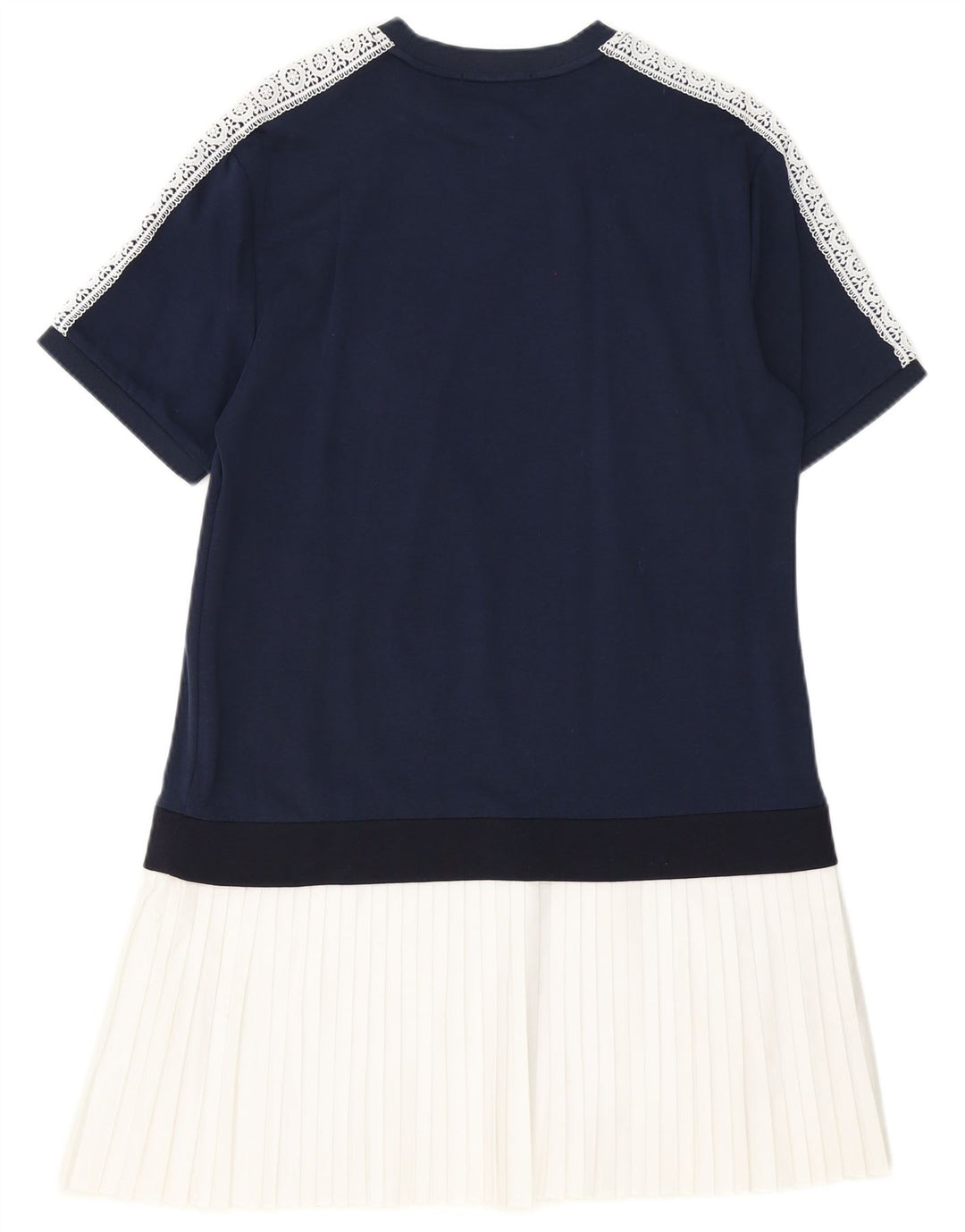Fred Perry Robe basique pour femme UK 14 Large Bleu marine Colourblock Coton