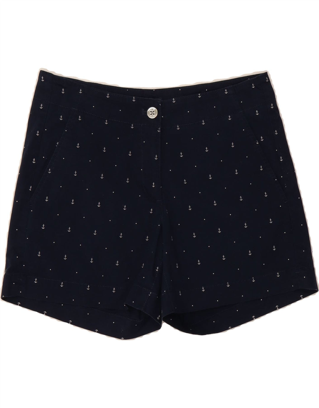 NAUTICA Womens Abstract Pattern Chino Shorts US 4 Small W30 Navy Blue Vintage Nautica and Second-Hand Nautica from Messina Hembry 