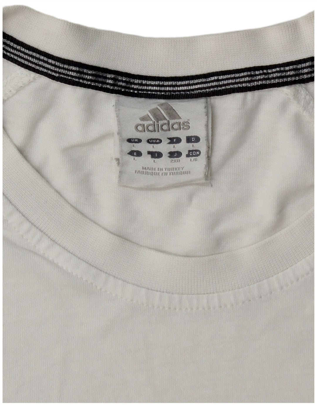 ADIDAS T-Shirt Homme Grand Blanc Coton