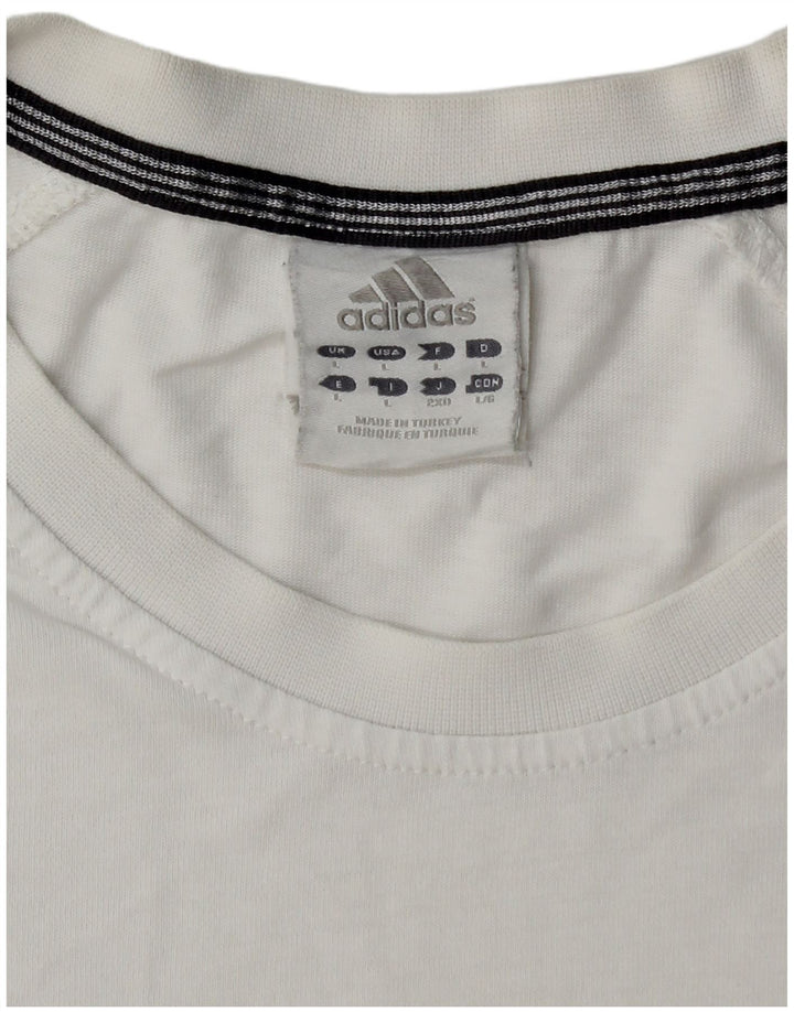 ADIDAS T-Shirt Homme Grand Blanc Coton