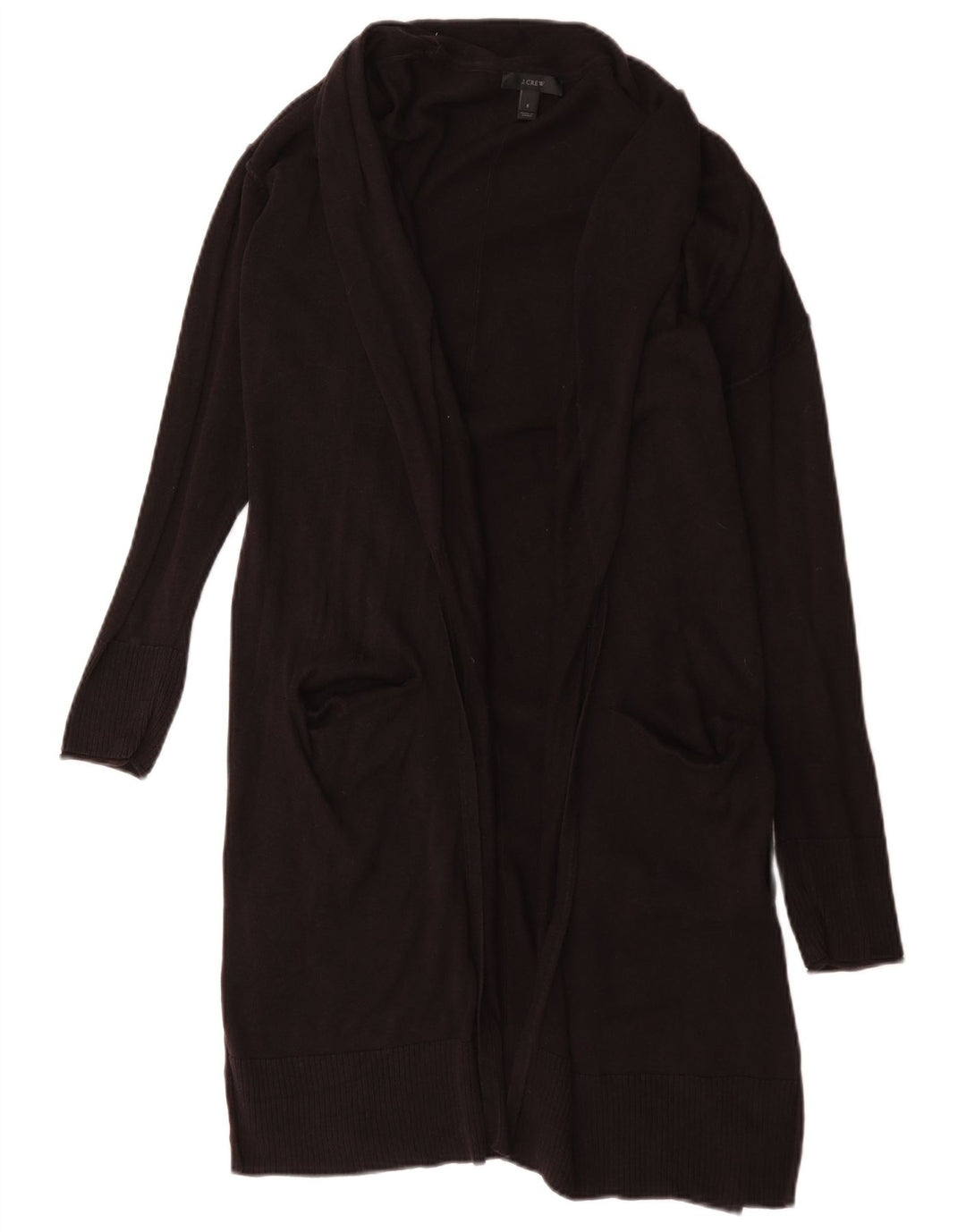 J. Crew Cardigan long surdimensionné pour femme UK 10 Petit Noir