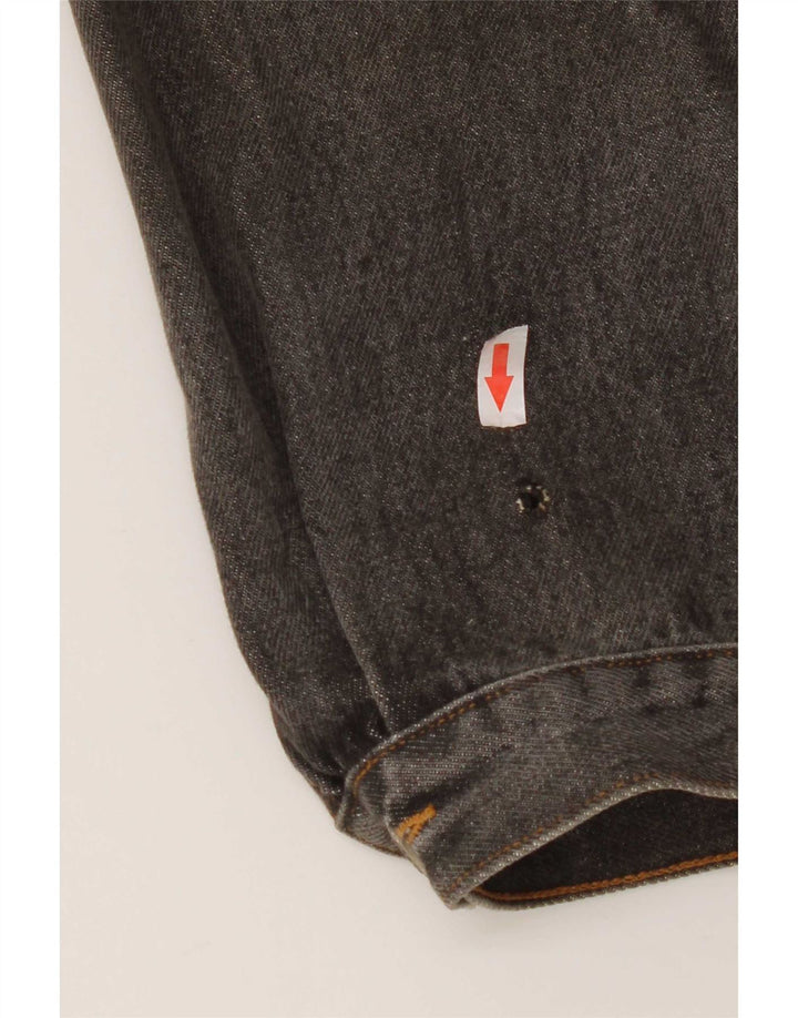 S.Oliver Veste en jean surdimensionnée pour femme UK 10 Petit coton gris