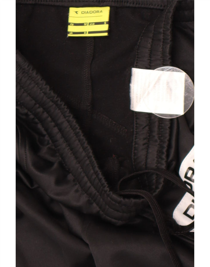 Diadora Pantalon de Survêtement Graphique Homme Petit Noir Polyester