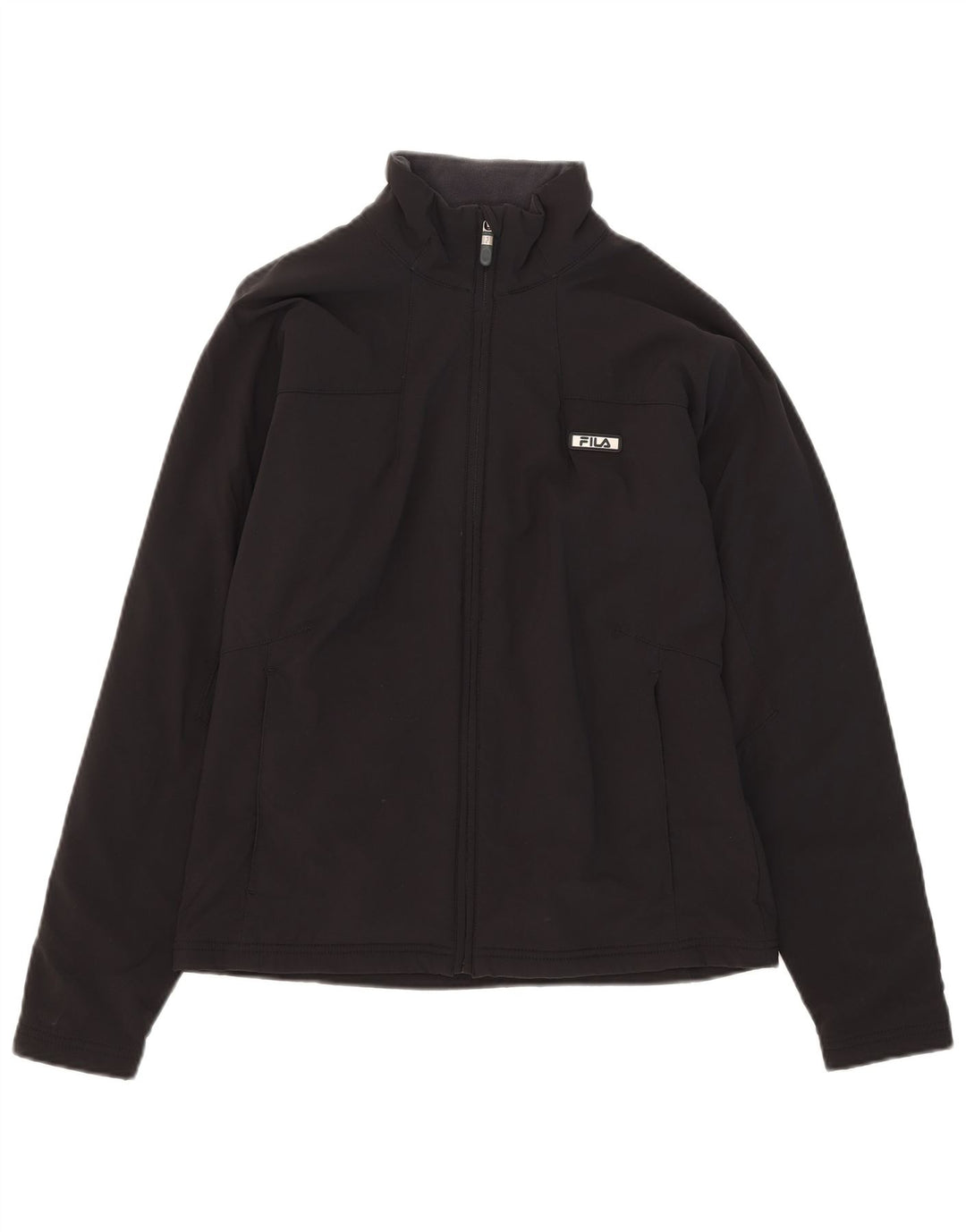 Fila Veste de survêtement pour femme UK 14 Large Noir Nylon