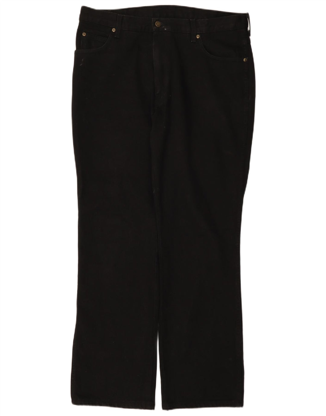 Wrangler Jean droit régulier pour hommes W38 L32 coton noir