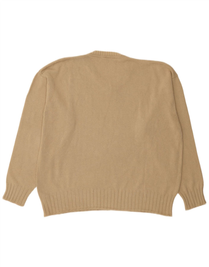 Dockers Pull Col V Homme 2XL Beige Coton