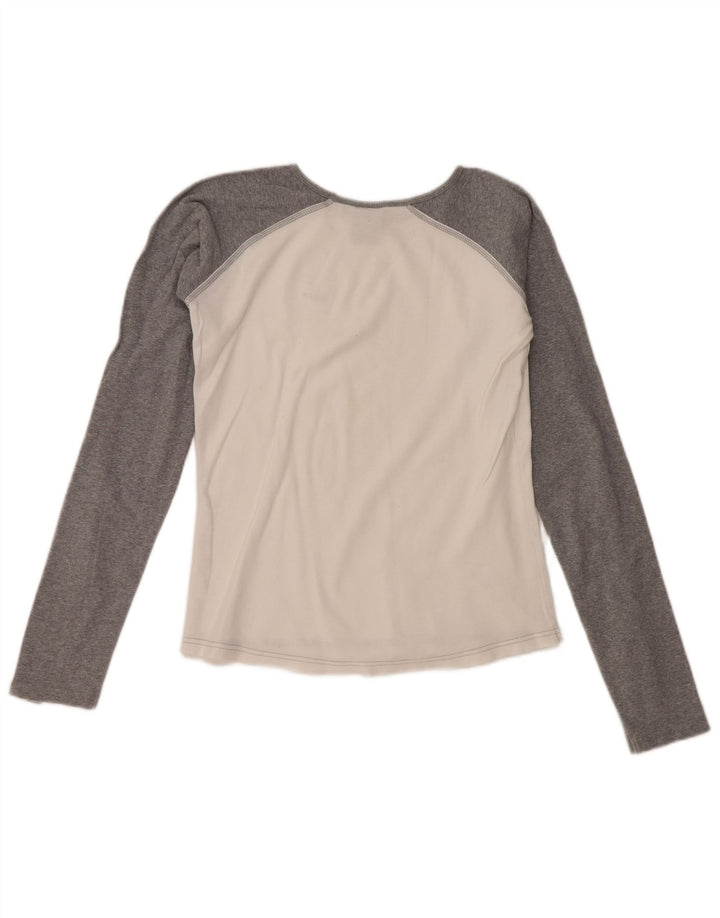 NIKE Haut à manches longues pour femme UK 10/12 Medium White Colourblock