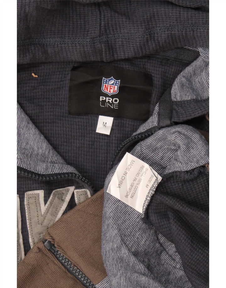 NFL Vikings Graphic Sweat à capuche zippé pour homme Bleu marine moyen Colourblock