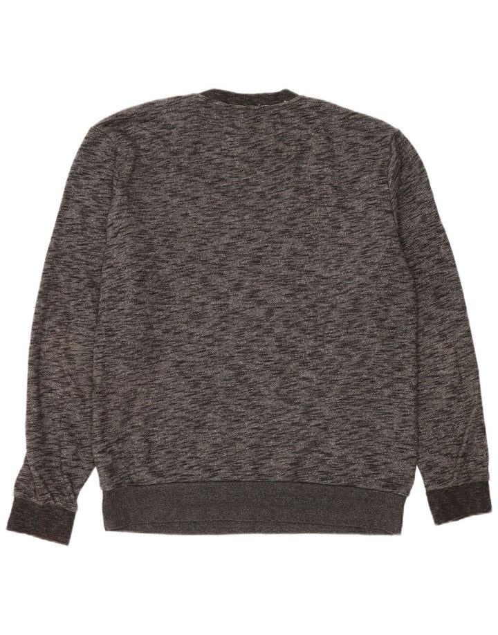Quiksilver Sweatshirt Jumper Large Gris Moucheté Coton Homme