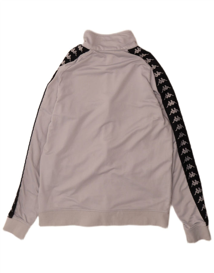 Kappa Veste de survêtement graphique pour femme UK 16 Large Gris Colorblock