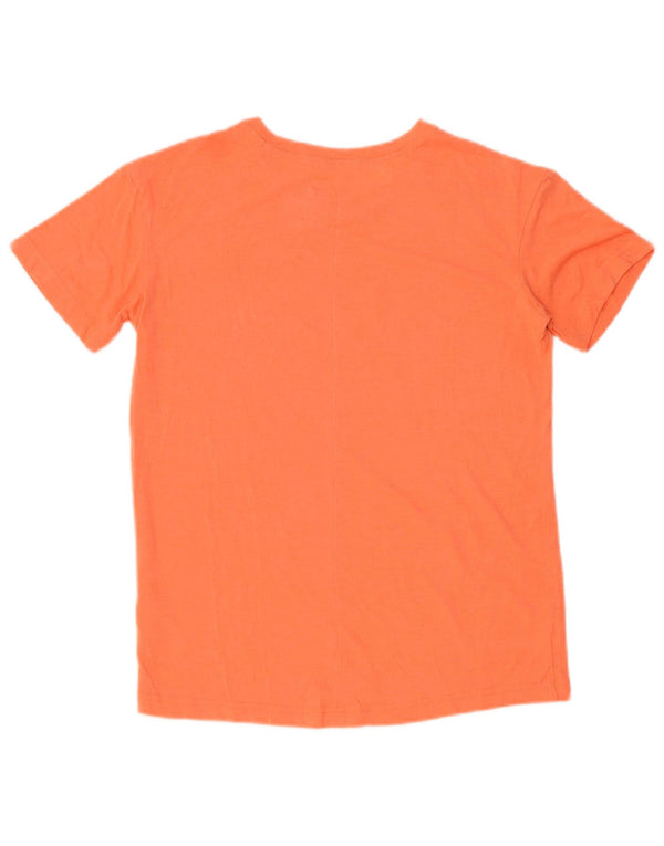 Reebok T-shirt graphique surdimensionné Speedwick pour femme UK 8/10 Small Orange