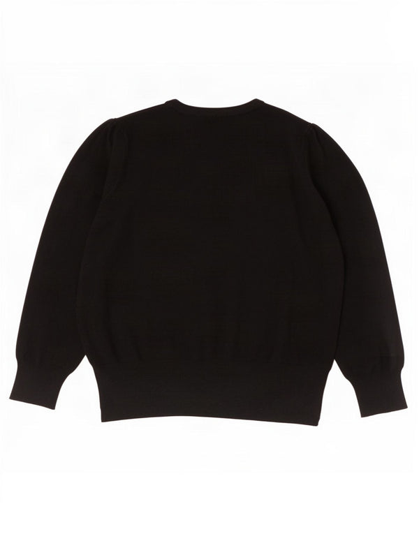 Marks & Spencer Pull Cardigan Femme UK 16 Large Viscose Noir