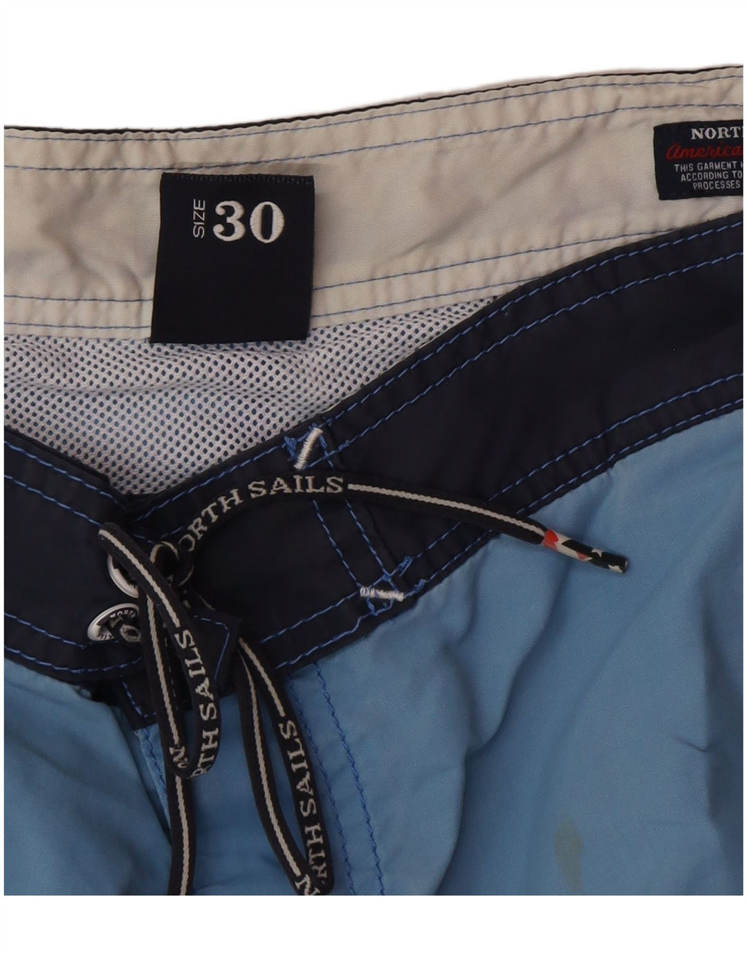 North Sails Short de Bain Graphique Homme Bleu Moyen Polyester Colorblock