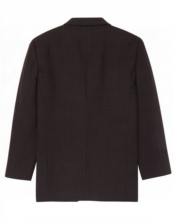 Armani Collezioni Veste blazer à 2 boutons pour homme UK 38 pied-de-poule gris moyen
