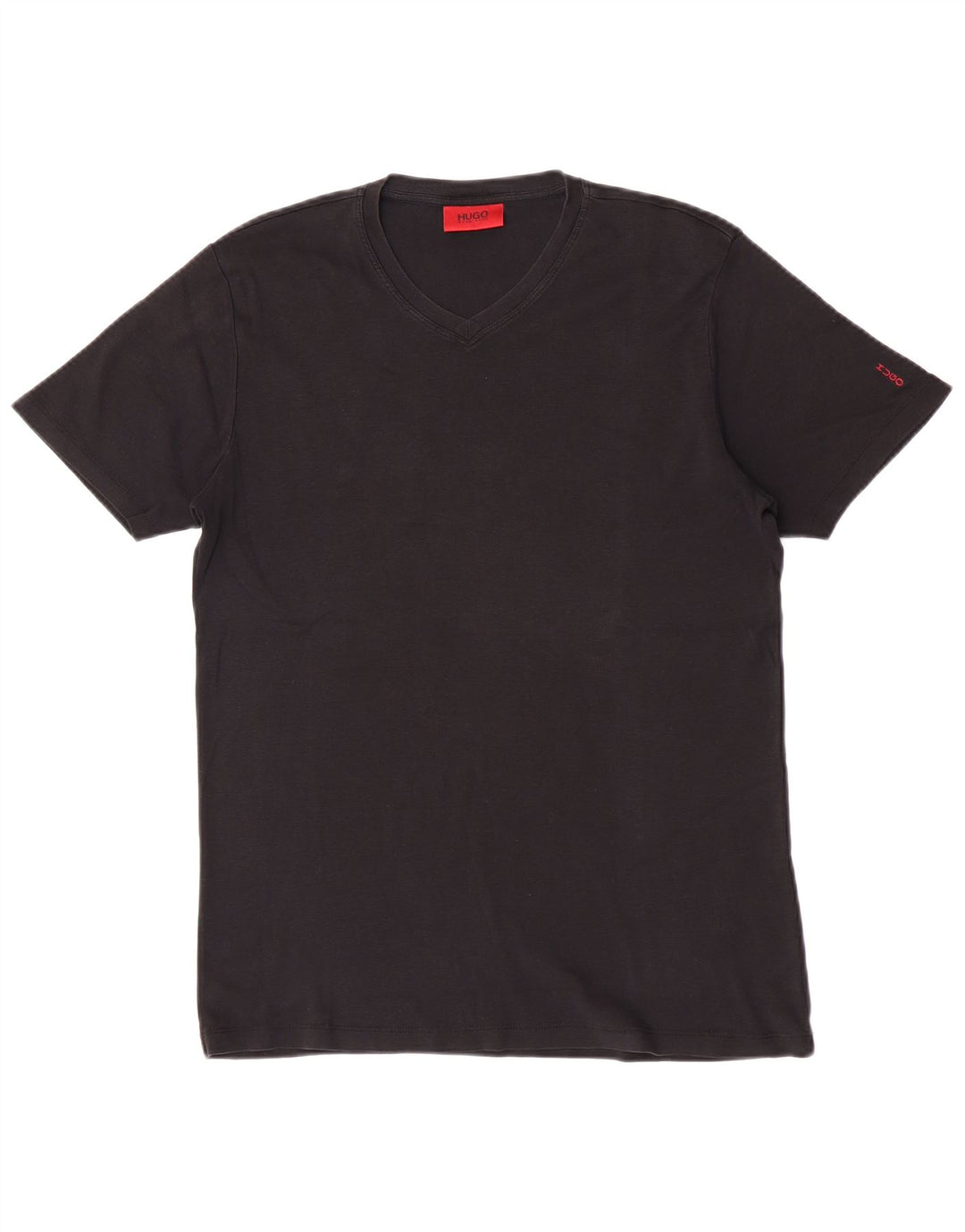 Hugo Boss Hommes T-Shirt Top Large Noir Coton