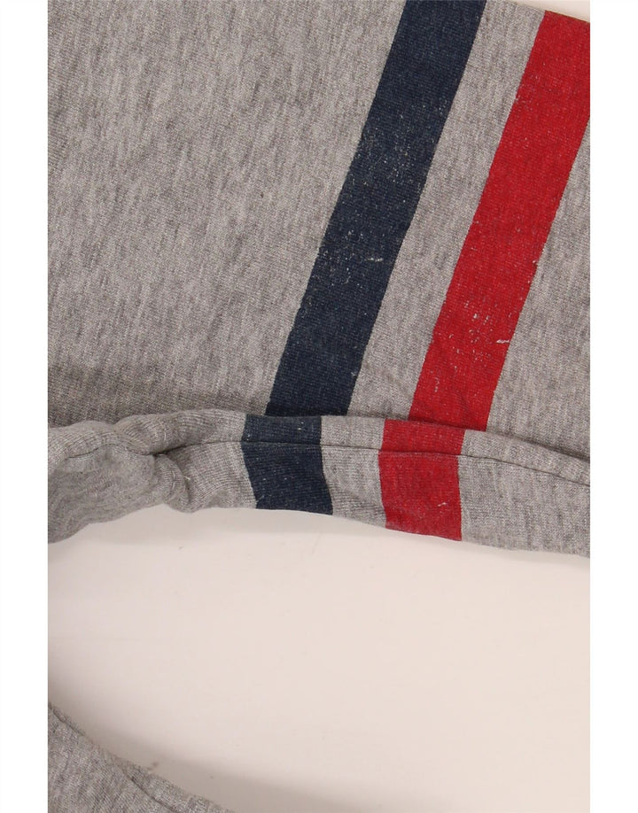 LOTTO Sweat-Shirt Graphique Homme Grand Gris Rayé Coton