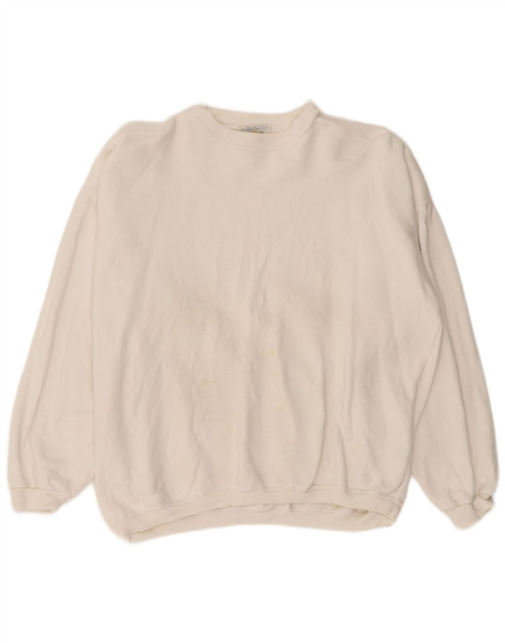RIFLE Sweat-Shirt Homme Grand Blanc Coton