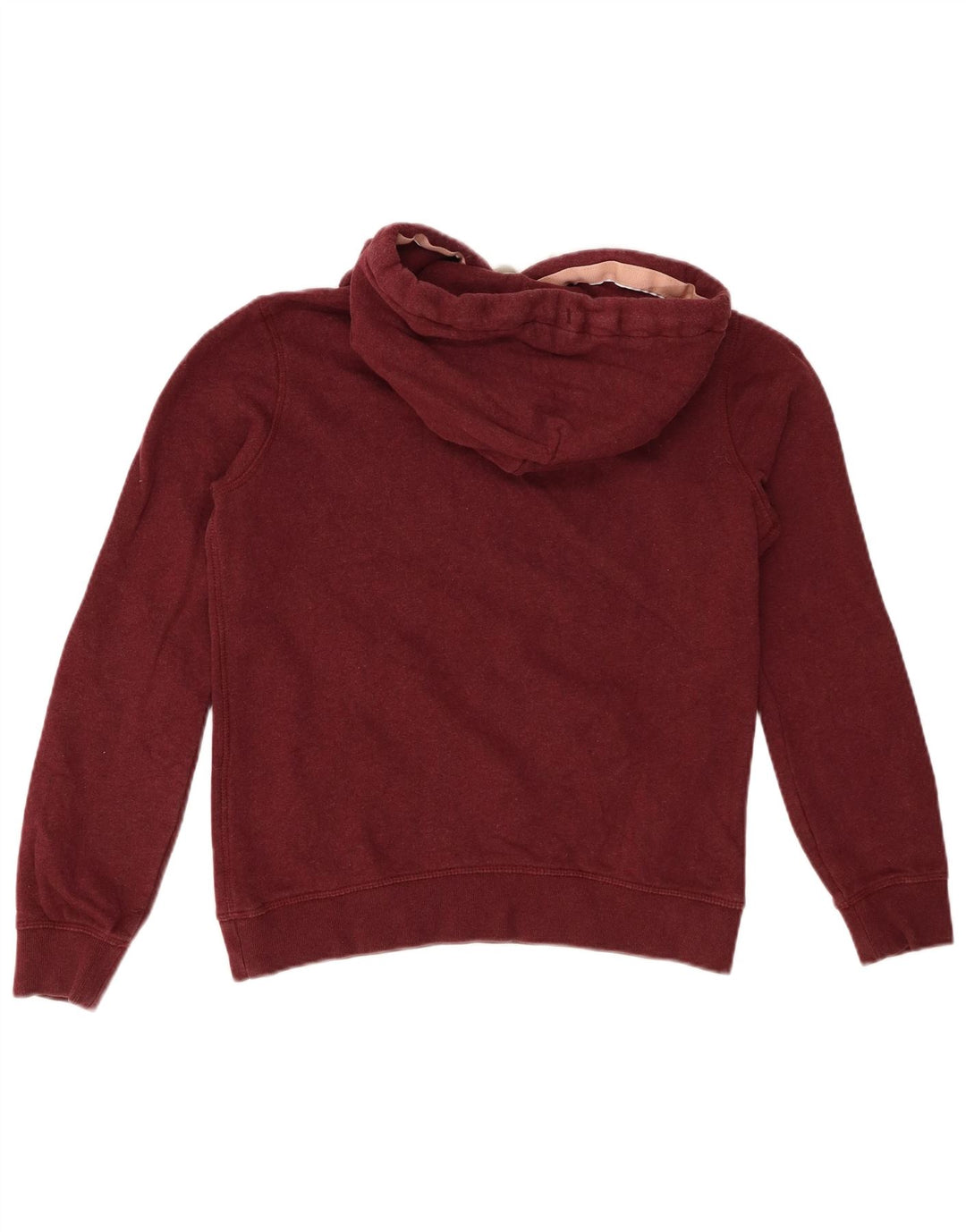 Jack Wills Pull à capuche graphique pour femme UK 8 Petit coton bordeaux