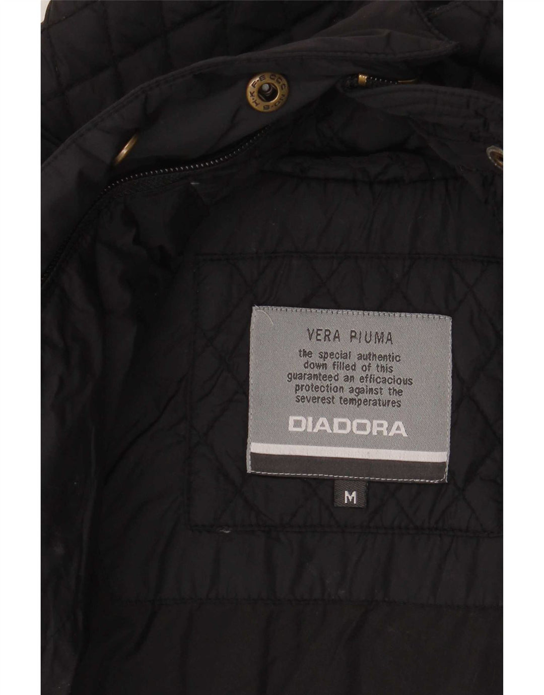 Diadora Veste matelassée pour femme UK 14 Medium Noir