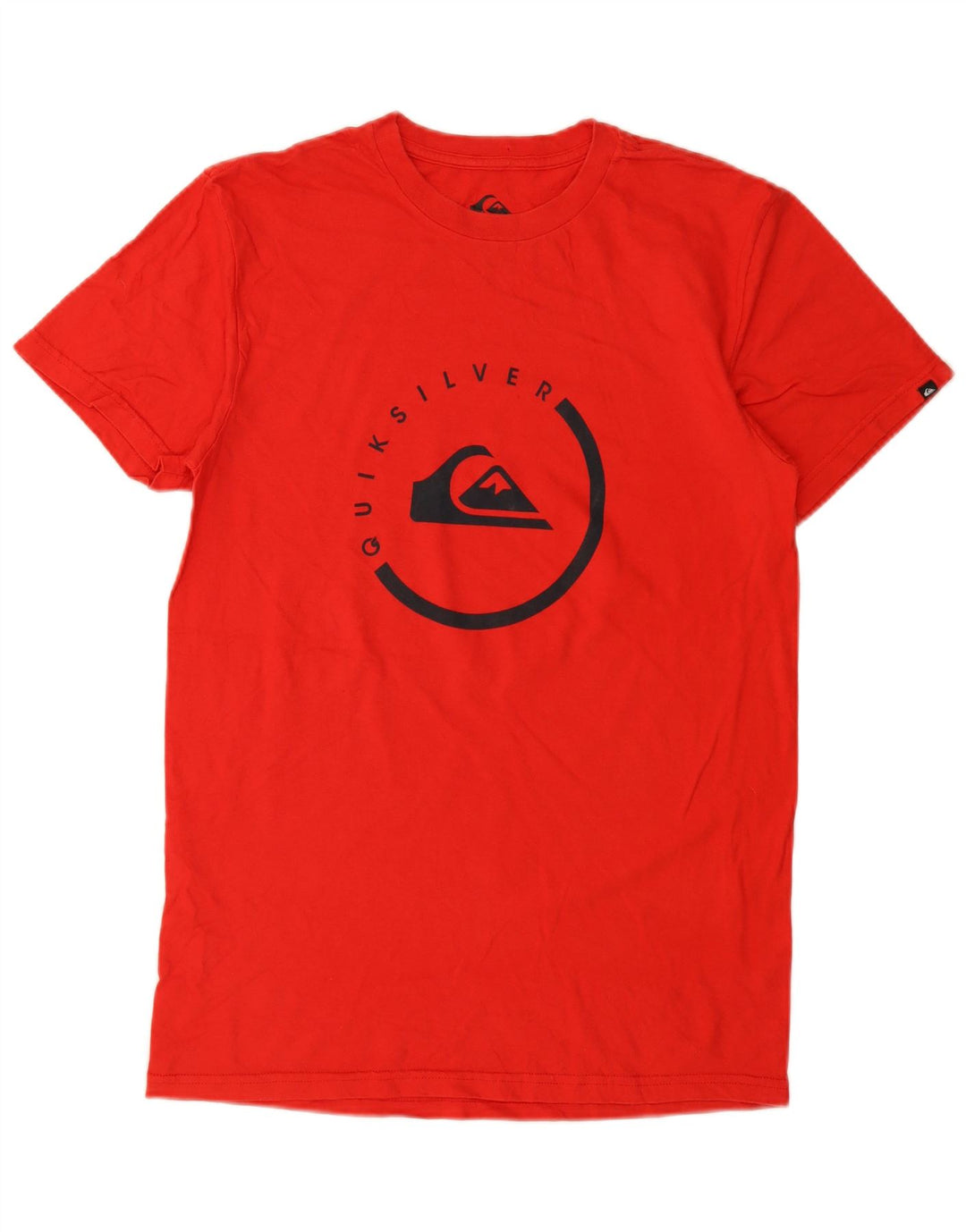 Quiksilver T-Shirt Regular Fit Graphique Homme Rouge Moyen Coton