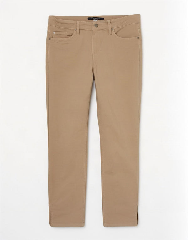 Tommy Hilfiger Pantalon court slim pour femme US 12 Large W32 L26 Beige