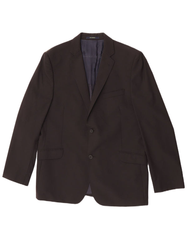 Ted Baker Veste blazer à 2 boutons pour homme UK 44 2XL Laine noire