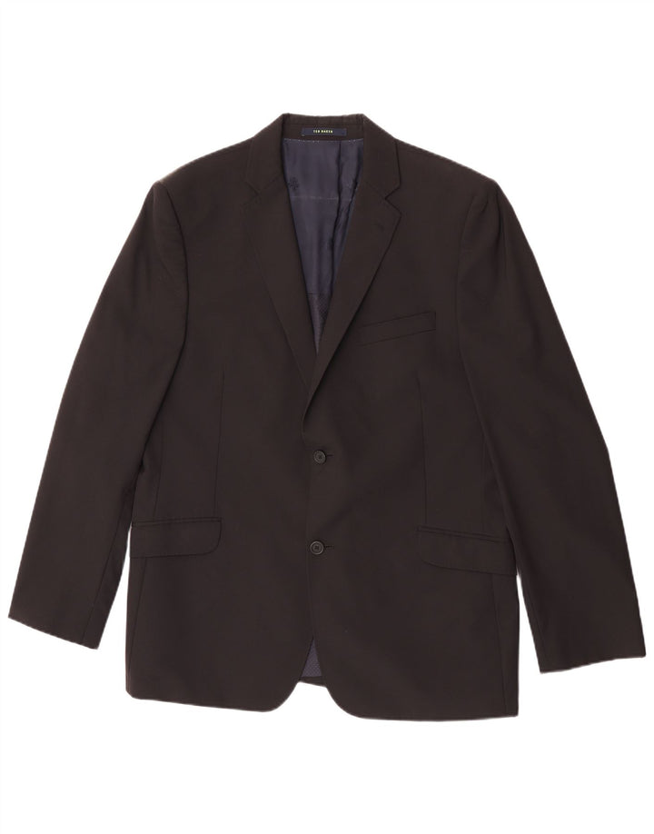 Ted Baker Veste blazer à 2 boutons pour homme UK 44 2XL Laine noire