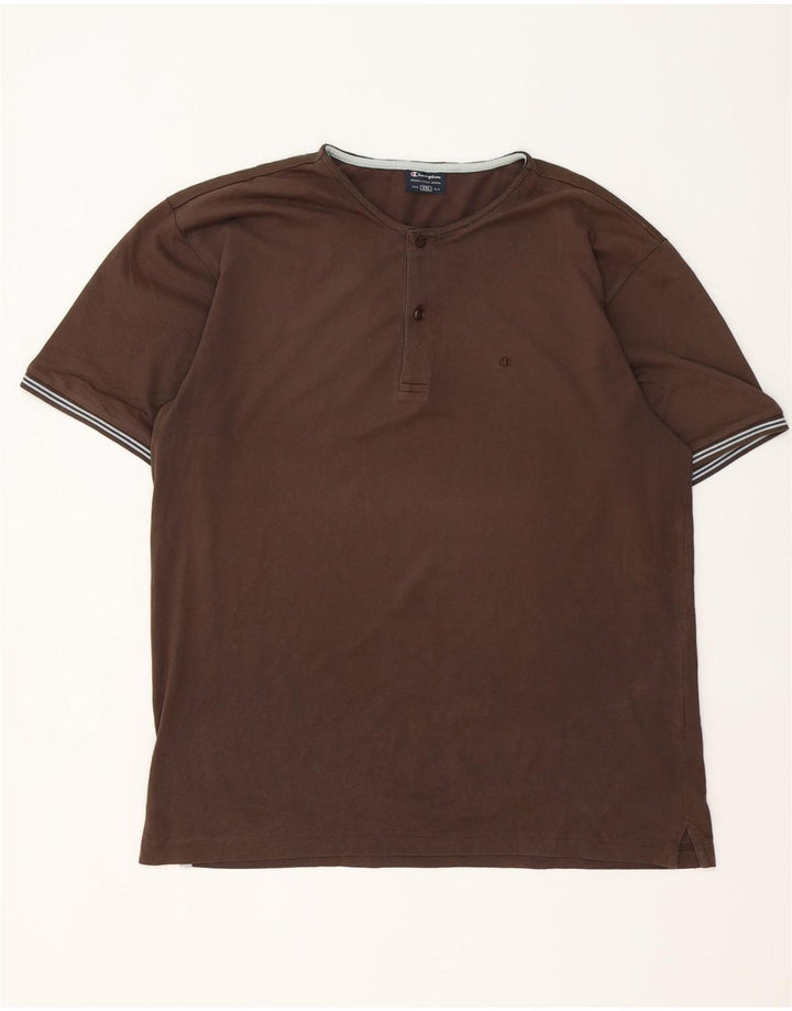 Champion T-Shirt Homme Top 2XL Marron Rayé