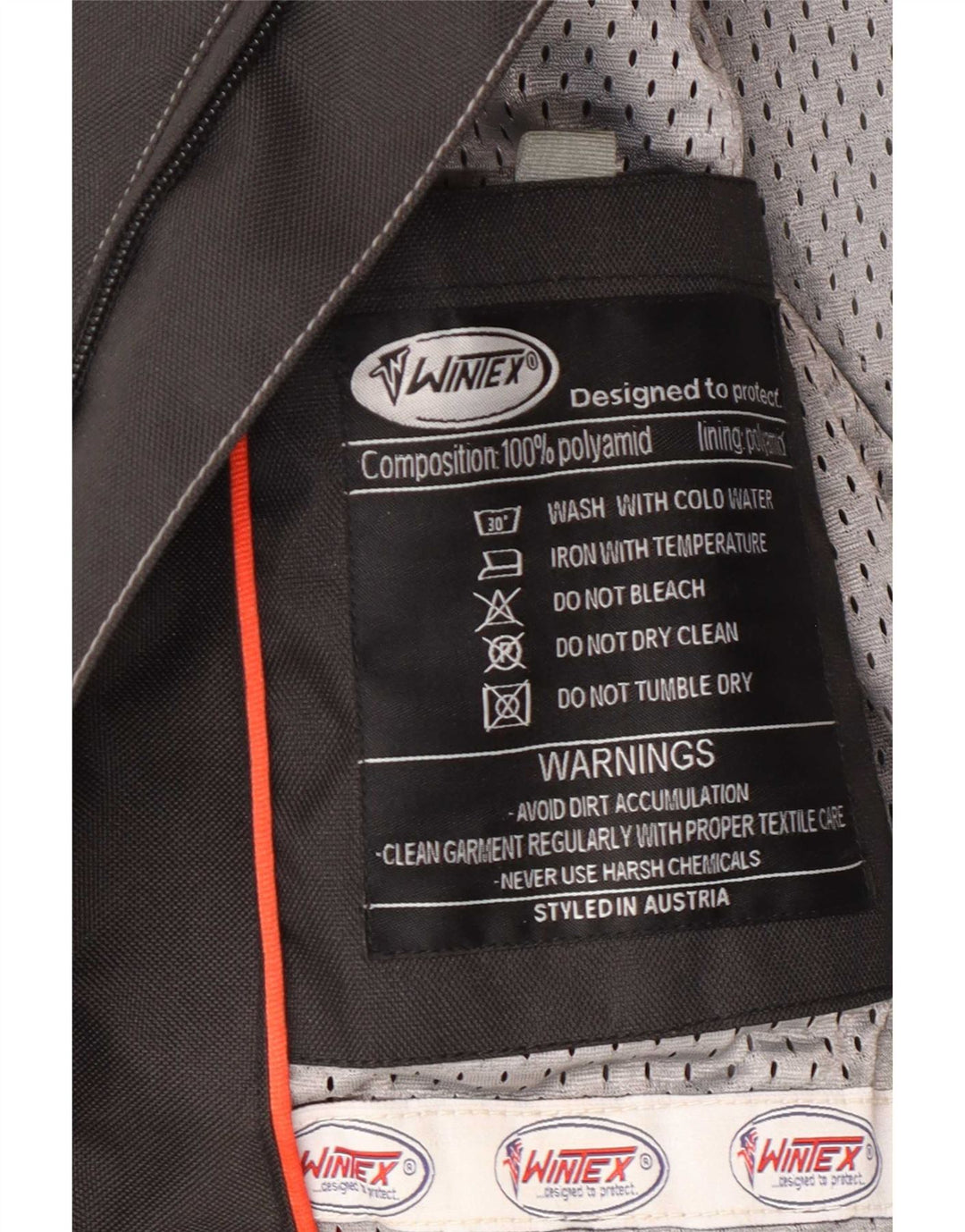 Wintex Veste Motorstyle Graphic Racer pour homme UK 38 Medium Noir Colourblock