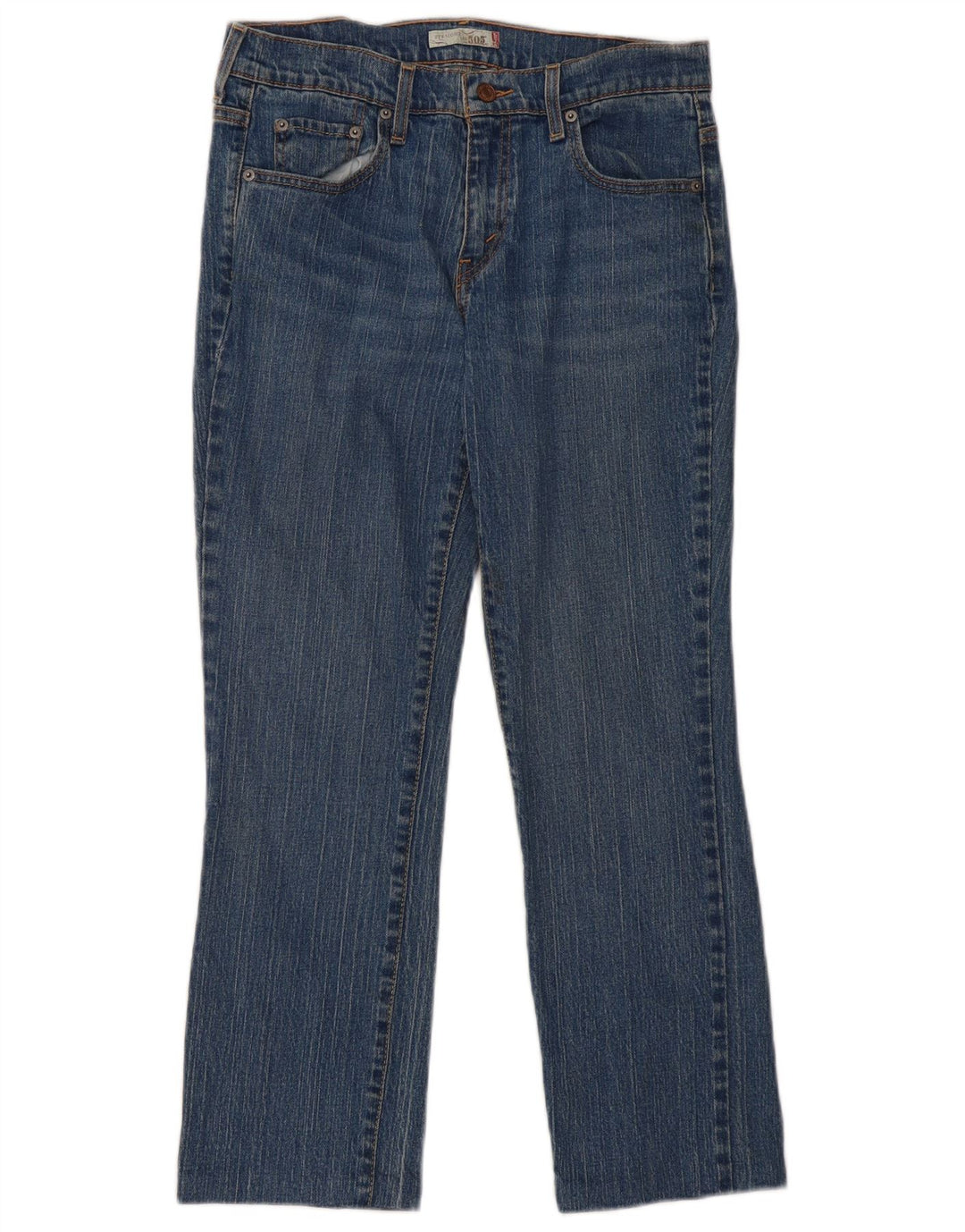Levi's Jean droit 505 femme US 8 Medium W32 L28 bleu coton