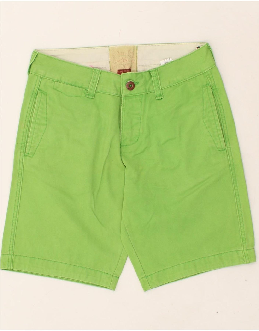 VINTAGE Mens Chino Shorts IT 46 Small W30  Green Vintage Vintage and Second-Hand Vintage from Messina Hembry 
