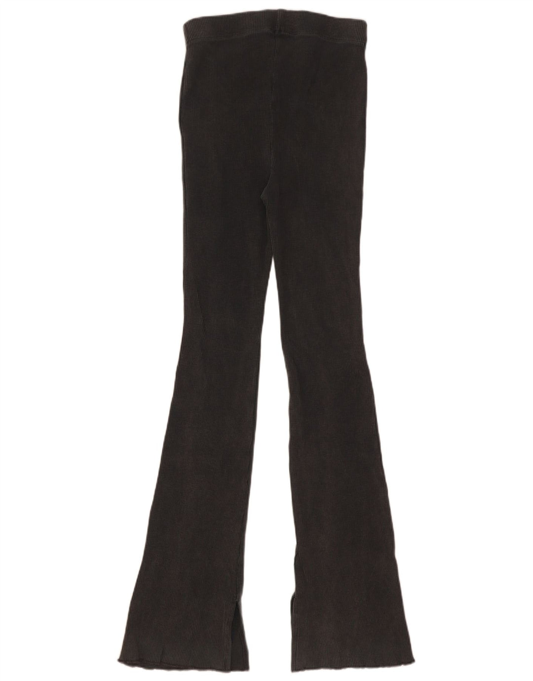 Zara Womens Flare Leggings UK 8 Small Gris Coton