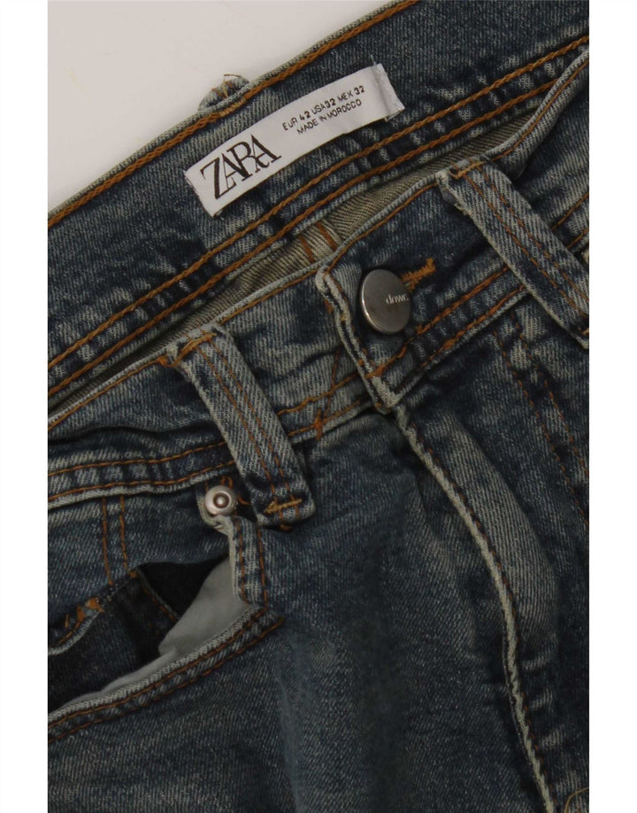 Zara Jean Slim Femme EU 42 Large W32 L30 Bleu