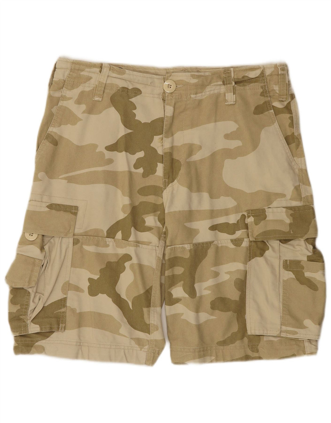 Brandit Short Cargo Homme Large W36 Kaki Camouflage Coton