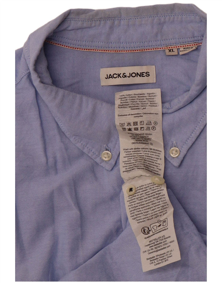 JACK & JONES Chemise Homme XL Bleu Coton