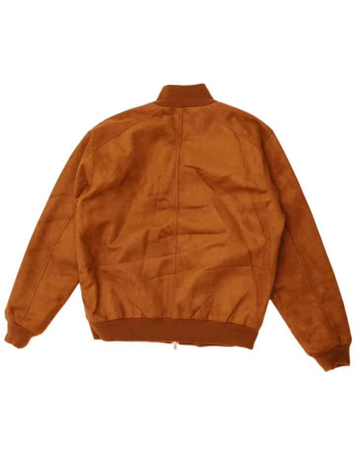 Reportage Veste Bomber en Daim pour Homme UK 40 Large Marron
