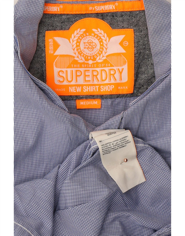 SUPERDRY Chemise Homme Bleu Moyen Vichy Coton