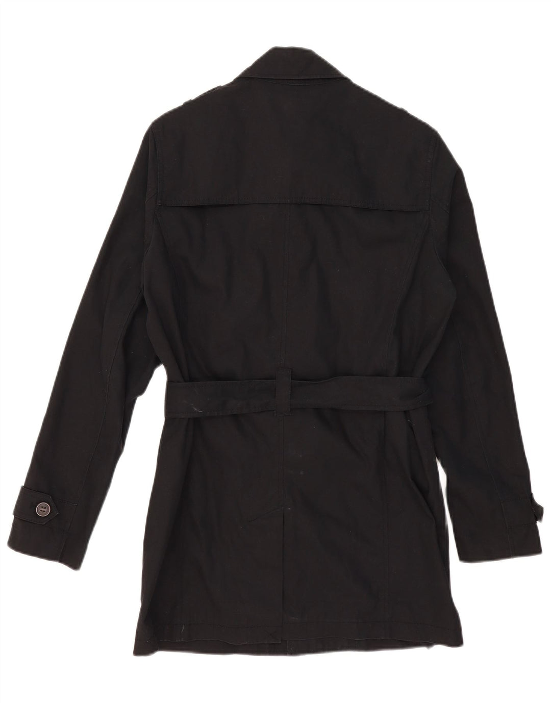 ZARA Trench Homme UK 36 Petit Coton Noir
