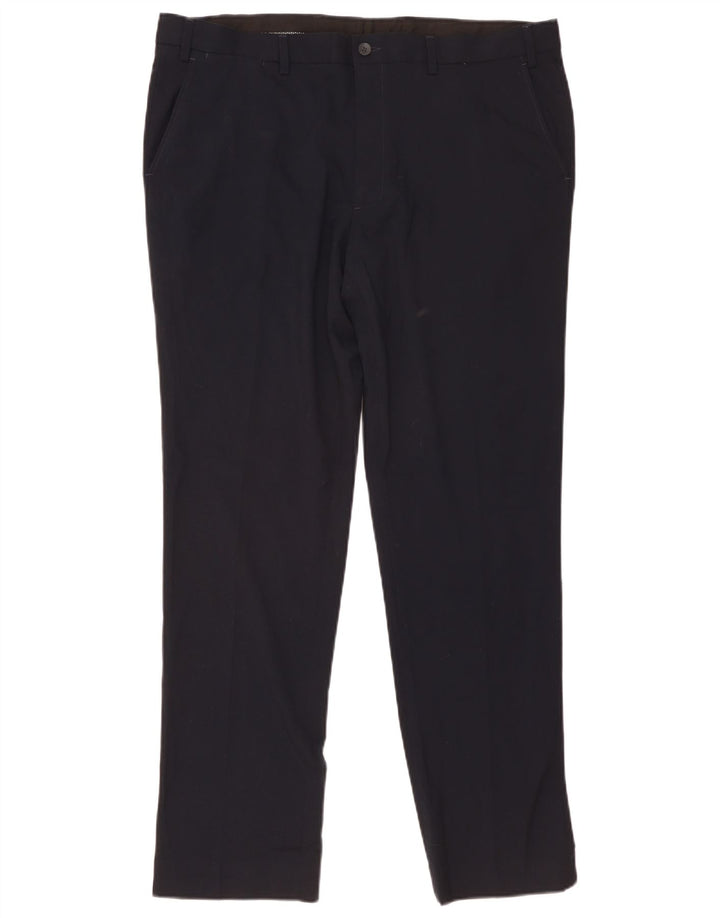 Marks & Spencer Pantalon Chino Slim Homme W40 L33 Bleu Marine Polyester