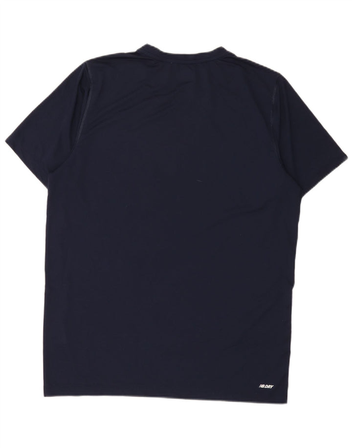 New Balance T-Shirt Graphique Homme Grand Bleu Marine Polyester