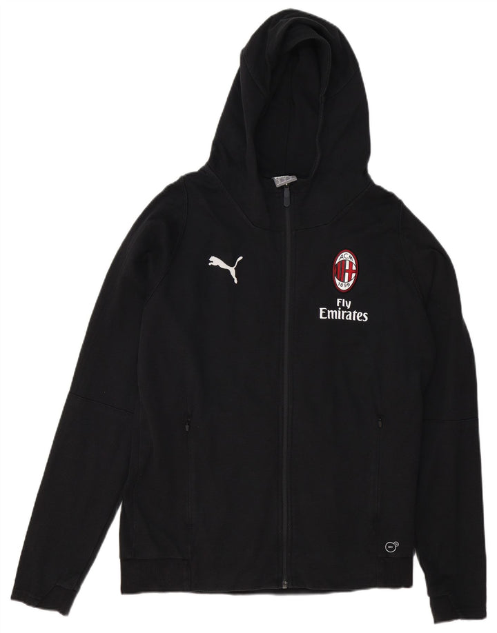 PUMA Sweat à Capuche AC Milan Graphic Zip Homme Noir Moyen Coton