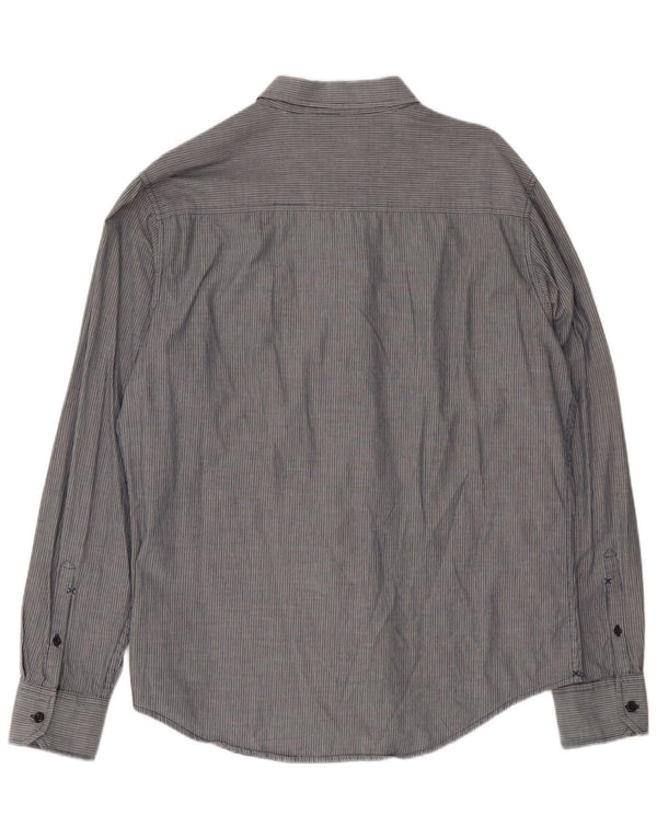 Lee Chemise Homme XL Gris Rayure Coton