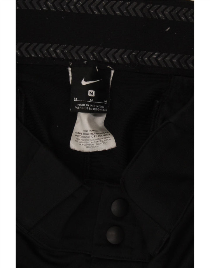 NIKE Womens Capri Trousers UK 14 Medium W30 L18 Black Polyester Vintage Nike and Second-Hand Nike from Messina Hembry 