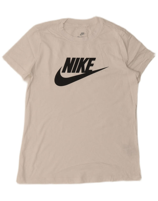 NIKE T-shirt graphique pour hommes, petit, en coton blanc