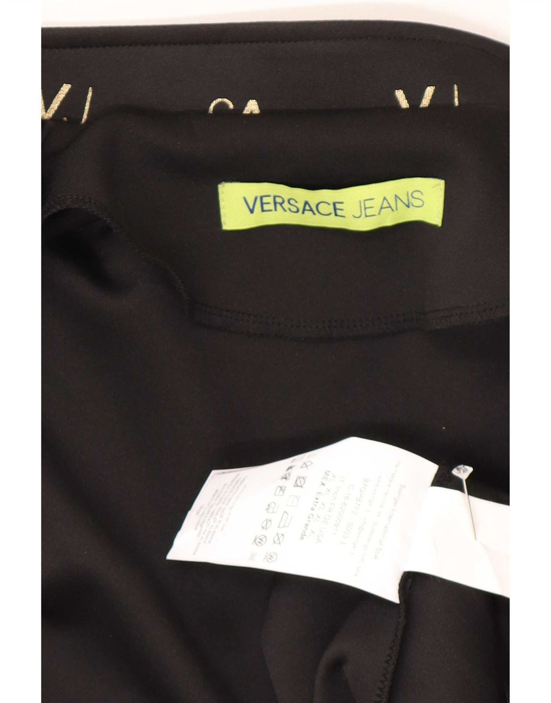 Versace Hommes Graphique Survêtement Top Veste XL Noir Polyester Sports