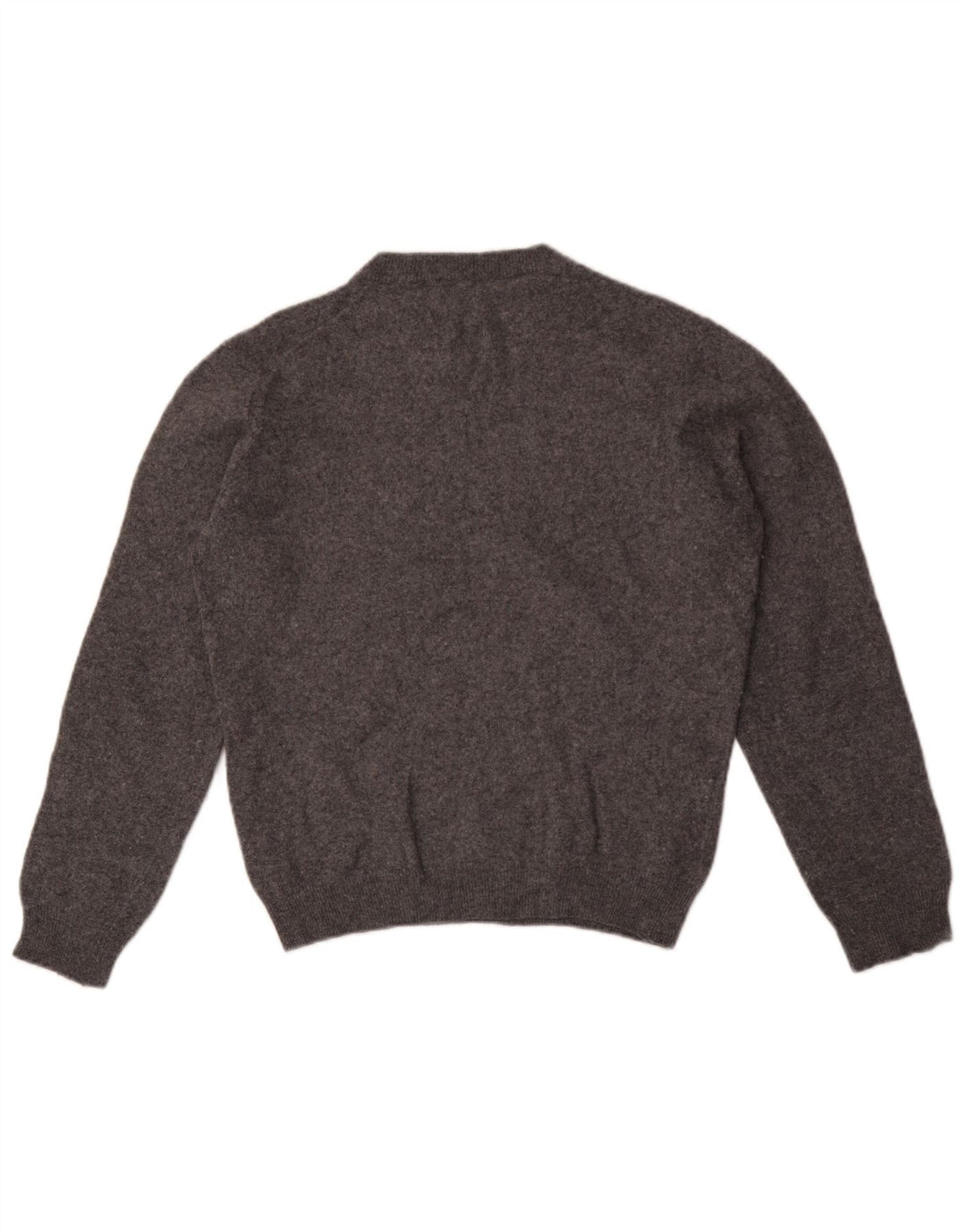 Zara Pull à col rond en laine mouchetée gris moyen pour homme