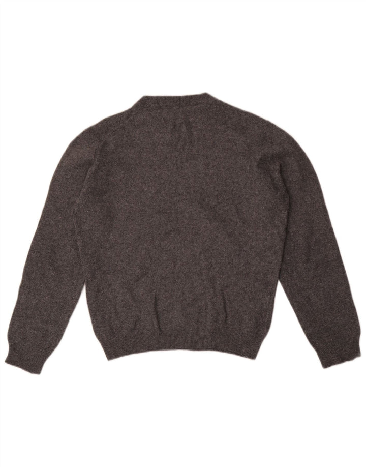 Zara Pull à col rond en laine mouchetée gris moyen pour homme