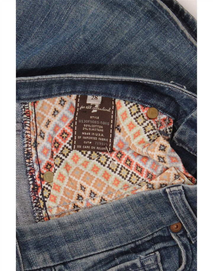 7 For All Mankind Jean évasé Femme W32 L34 Coton Bleu